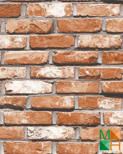 Giấy dán tường 3D giả gạch đỏ 87033-2 Giấy dán tường 3D giả gạch đỏ 87033-2